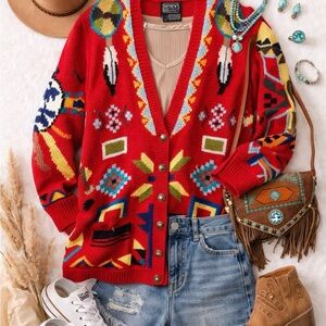 BEREK VTG Hand Knit Sweater Cardigan